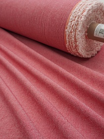 Вареный (стираный) хлопок цв.Красно-малиновый меланж, ш.2.5м, хлопок-100%, 105гр/м.кв