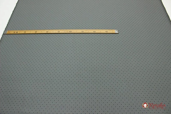 Плательный хлопок Редкий мелкий горох на темно-сером, ш.1.45м, хлопок-100%, 115гр/м.кв
