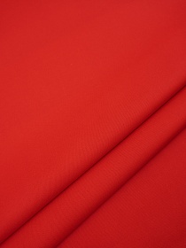 Мерный лоскут Саржа цв.Насыщенный красный, ш.1.5м, хлопок-100%, 230гр/м.кв