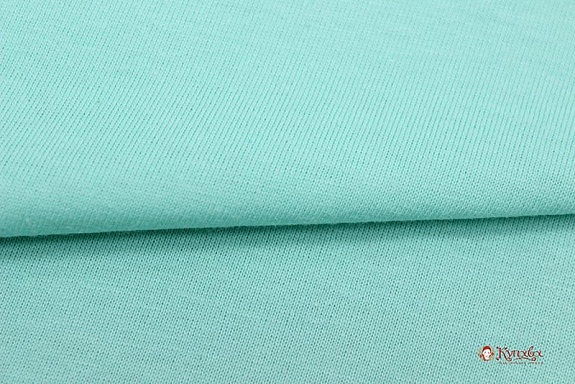 Трикотаж Кулир.гладь цв.Мята, ш.1.96м (0.98 м*2, чулок), Карде, хл-100%, 145 гр/м.кв