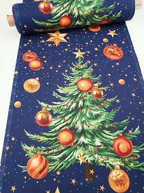 Дорожка "Волшебная елочка", ш.0.5м, хлопок-100%, 225гр/м.кв, раппорт 63см