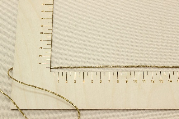 Шнур металлизированный, цв.золото, 1.9мм