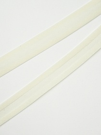 Косая бейка цв.Сливочный, ш.20мм, хлопок-100%