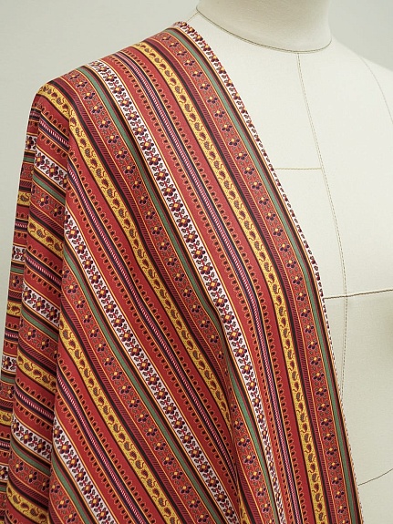 Перкаль "Милорада" цв.красно-терракотовый, ш.1.5м, хлопок-100%, 120гр/м.кв