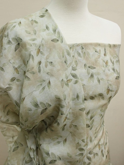 Вискозный шифон (Digital) "Ветвистая гармония", ш.1.5м, вискоза-75%, нейлон-25%, 55гр/м.кв