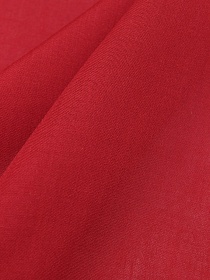 Штапель цв.Красный рубин, СОРТ2, ш.1.45м, вискоза-100%, 110гр/м.кв 