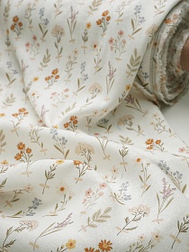 Лен с вискозой (Digital) "Лугоцветие", СОРТ2, ш.1.35м, лен-70%, вискоза-30%, 180гр/м.кв