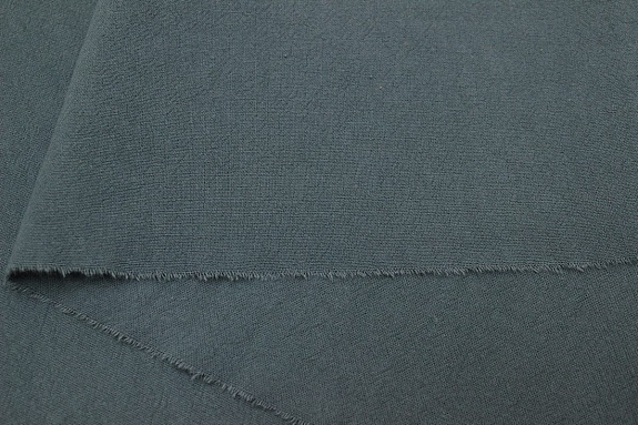 Хлопок крэш цв.Темный серо-зеленый флер-2, СОРТ2, ш.1.41м, хлопок-100%, 160гр/м.кв
