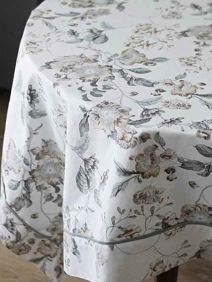 Скатерть из ткани Дак/Duck "Элегия цветов"