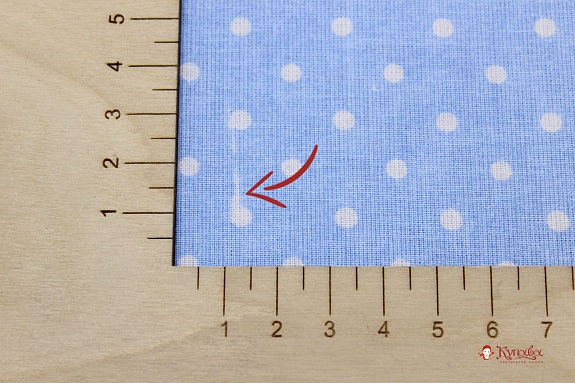 Поплин "Редкий горох на голубом", СОРТ2, ш.1.5м, хлопок-100%, 115гр/м.кв