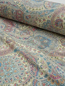 Сатин "Восточная краса" цв.сливочный, ш.2.5м, хлопок-100%, 115гр/м.кв