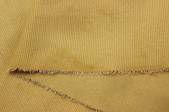 Мерный лоскут - Микровельвет цв.Золотисто-медовый, ш.1.42м, хлопок-100%, 190гр/м.кв