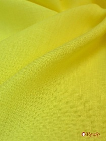 Лен костюмный цв.Лимон, ш.1.5м, лен-100%, 190гр/м.кв