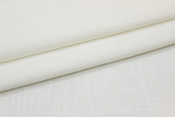 Конопля с хлопком-диагональ цв.Белый, ш.1.4м, конопля-80%, хлопок-20%, 246гр/м.кв