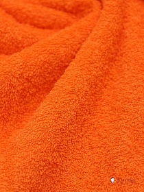 Махровая ткань цв.Насыщенно-оранжевый, ш.1.5м, хлопок-100%, 350гр/м.кв