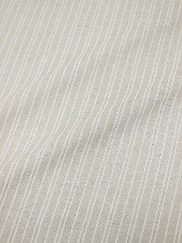 Полулен "Белые полоски" (на суровом), ш.1.5м, лен-30%, хлопок-70%, 140гр/м.кв