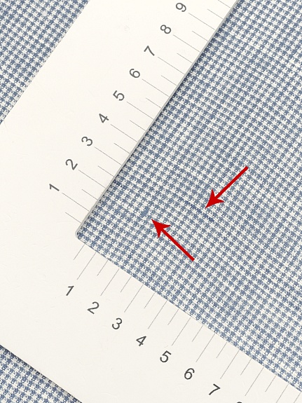 Лен сорочечный пестротканый с умягчением "Мелкая клетка" цв.белый/синий, ш.1.5м, лен-100%