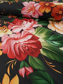 Бязь "Жостовский цветок", СОРТ2, ш.2.2м, хлопок-100%, 142гр/м.кв