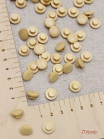 Пуговица "Грибок" на ножке, светлое дерево, 11мм