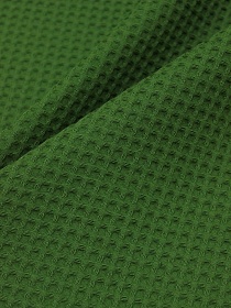 Вафельное премиум-полотно "Italy" цв.Темный кленово-зеленый-2, ш.1.5м,  хлопок-100%, 240гр/м.кв   