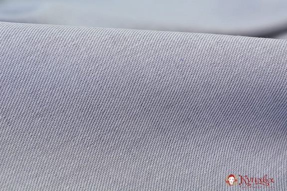 Полулен пестротканый умягченный (саржа) цв.сиренево-серый, 1.55 м, лен-60%, хл-40%, пл.190 гр/м.кв