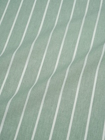 Вареный (стираный) хлопок "Белая полоска (3мм) на эвкалиптовом меланже", ш.2.5м, хл-100%, 110гр/м.кв