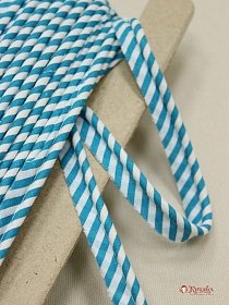 Кант отделочный (широкая полоска) цв.тиффани, ш.15мм/5мм, хлопок-100%