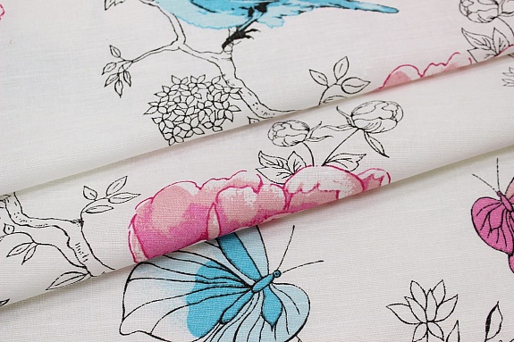 Полулен "Соловьиная песня", ш.1.5м, лен-57%, хлопок-43%, 210гр/м.кв