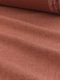 Вареный (стираный) хлопок "Микроклетка" цв.бордовый/бежевый, ш.2.5м, хл-100%, 110гр/кв.м