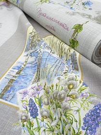 Рогожка "Весна", ш.1.5м, хлопок-100%, 165гр/м.кв, раппорт 64см