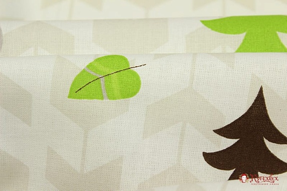 Бязь "Зверята - индейцы", ГОСТ, ш.1.5м, хлопок-100%,142гр/м.кв