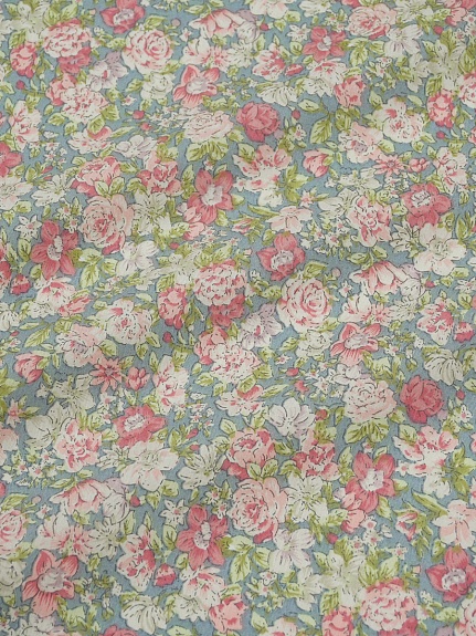 Сатин "Нежные соцветия" цв.серый , ш.2.35м, хлопок-100%, 105гр/м.кв