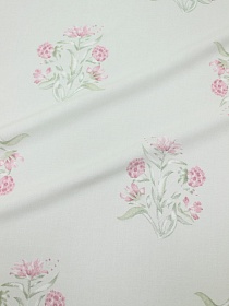 Штапель "Цветущий клевер" цв.св.морозная мята, ш.1.45м, вискоза-100%, 100гр/м.кв