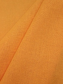 Полулен с умягчением цв.Оранжево-персиковый, ш.1.5м, лен-30%, хлопок-70%, 140гр/м.кв