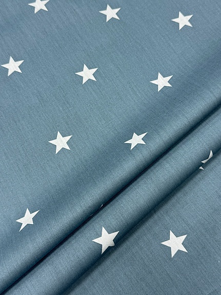 Сатин "Ралли - звезды", (комп), ш.2.35м, хлопок-100%, 120гр/м.кв