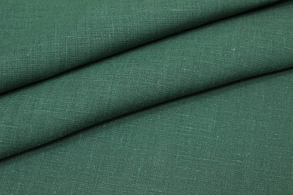 Лен костюмный цв.Хвойно-зеленый, ш.1.5м, лен-100%, 190гр/м.кв