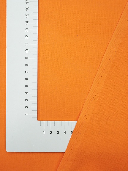 Бязь цв.Оранжевый, СОРТ2, ш.1.5м, хлопок-100%, 142гр/м.кв