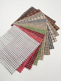 Комплект образцов "Пестрядь клетка" №5