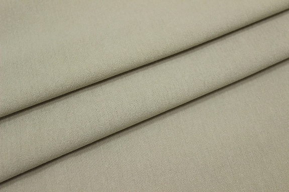 Мерный лоскут (ткань в отрезах) - Хлопок крэш цв.Бежевый с зеленым оттенком, ш.1.40м, хлопок-100%