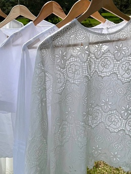 Белоснежные блузы из Шитья, льна