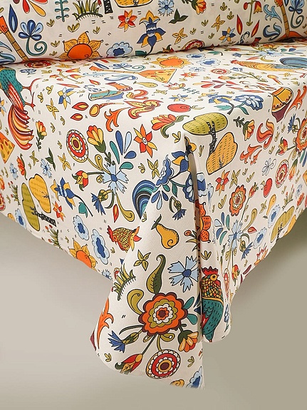 Рогожка "Русские забавы", ш.1.5м, хлопок-100%, 165гр/м.кв