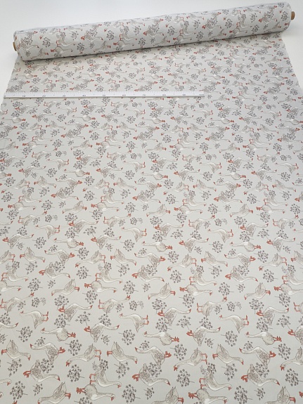 Рогожка "Гуси", ш.1.5м, хлопок-100%, 170гр/м.кв