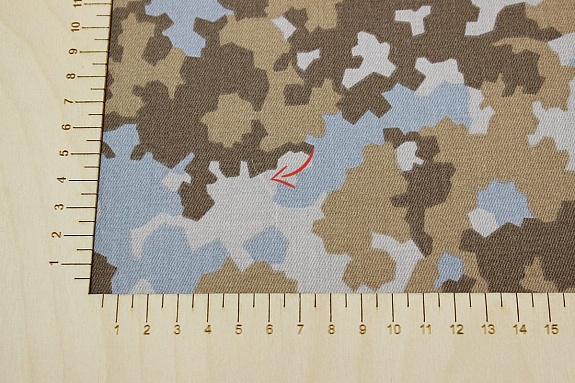 Саржа "Камуфляж" цв.коричневый, ВИД3, СОРТ2, ш.1.5м, хлопок-100%, 250гр/м.кв