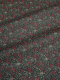 Импорт. хлопок (ситец) "Ульяна" цв.темно-коричневый, ш.1.6м, хлопок-100%, 90гр/м.кв