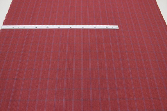 Пестрядь "Клетка" цв.красно-коричневый меланж, ш.1.45м, хлопок-100%, 190гр/м.кв