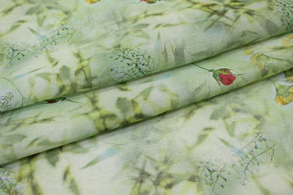 Вискозный шифон (Digital) "Шёпот роз", ш.1.5м, вискоза-75%, нейлон-25%, 55гр/м.кв