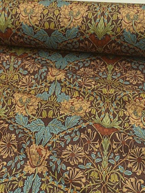 Перкаль Премиум (Digital) "Жимолость и тюльпан", ш.1.45м, хлопок-100%, 140гр/м.кв