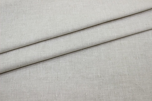 Полулен жаккард "Мелкие ромбики" цв.суровый, ш.1.55м, лен-42%, хлопок-58%, 180гр/м.кв