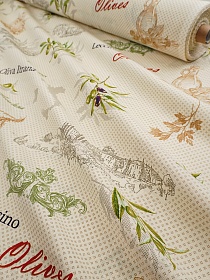 Рогожка "Итальянская провинция" цв.шампань, СОРТ2, ш.1.5м, хлопок-100%, 165гр/м.кв