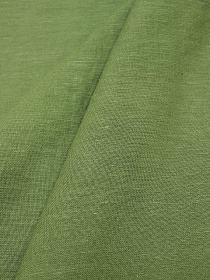 Лен с вискозой с эффектом мятости цв.Болотно-зеленый, СОРТ2, ш.1.4м, лен-53%, вискоза-47%